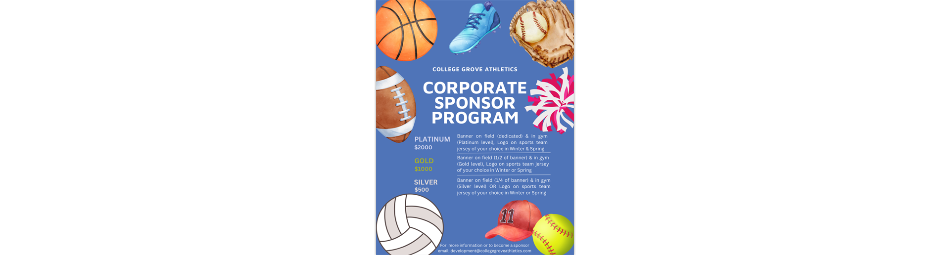 Become a sponsor!